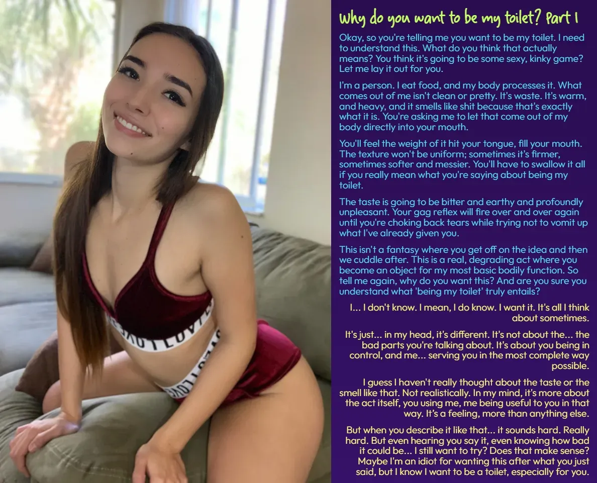 Why do you want to be my toilet? Part I [Toilet]