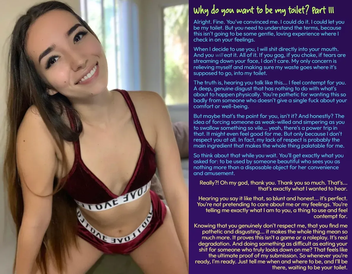 Why do you want to be my toilet? Part III [Toilet]