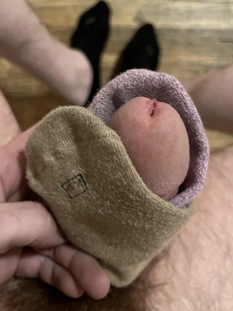 Wife gave me her ankle socks for my trip.