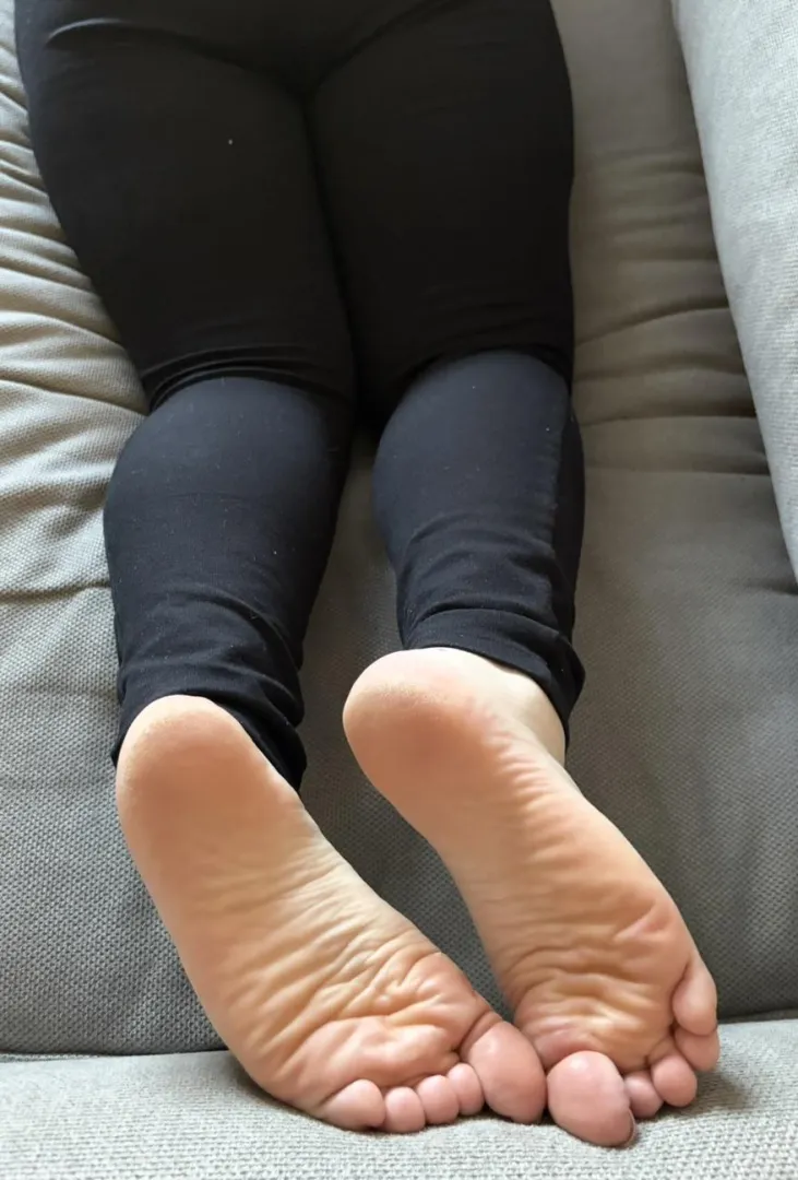 Wife’s wrinkled soles.