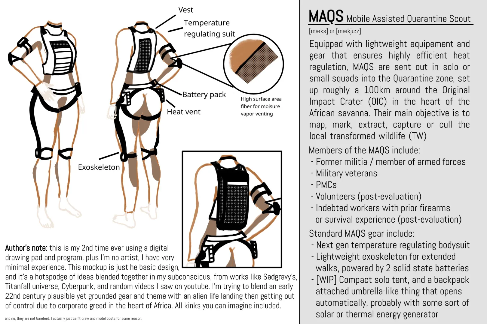 [WIP] Making the foundations of my near-future world, full text in body