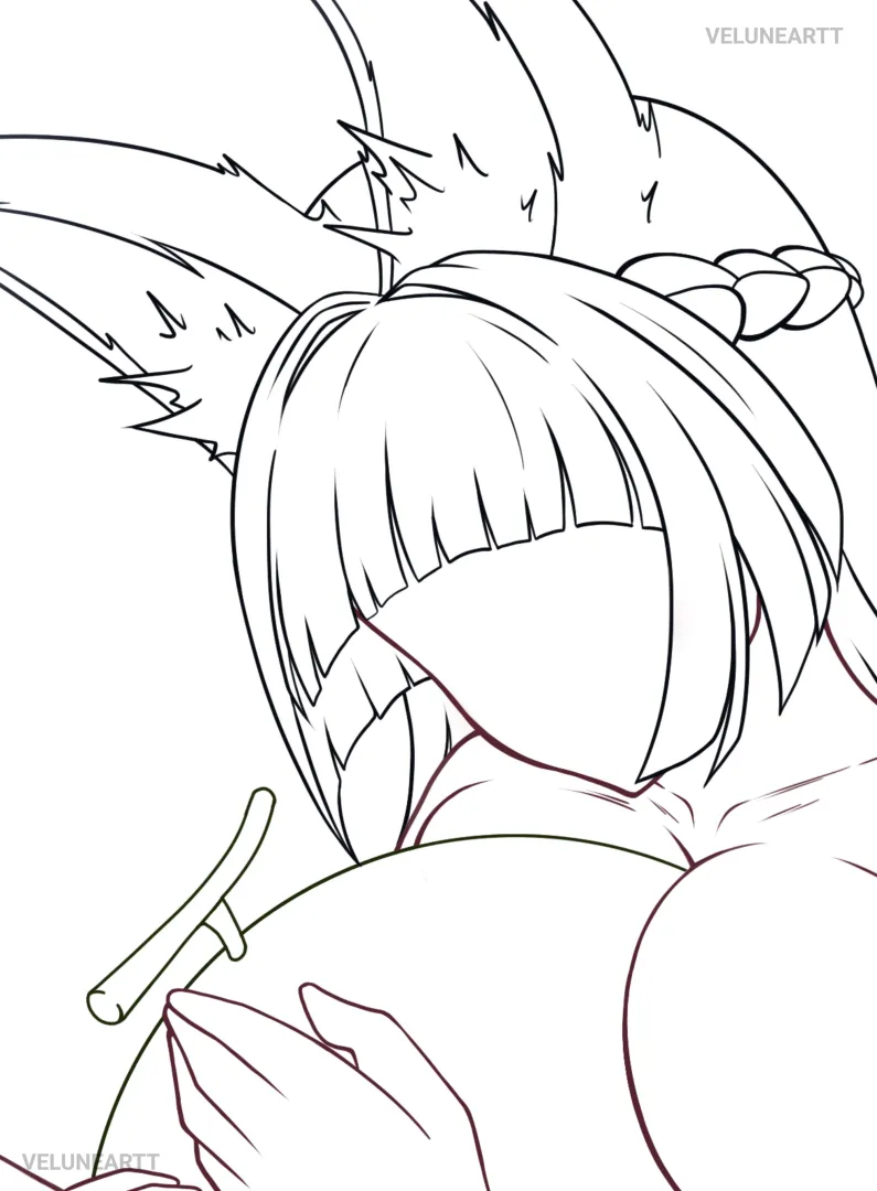 (WIP) Miyabi Illustration