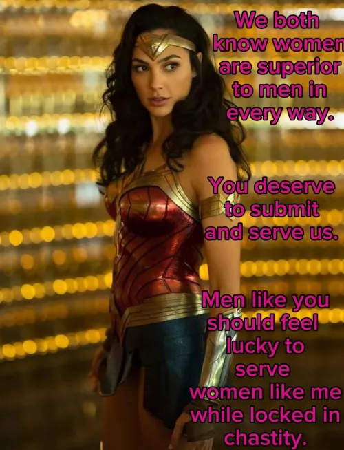 Wonder Women Thinks Women Are Superior then men. NO IMAGEFAP