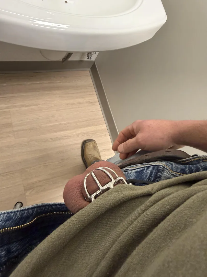 Work pic! Debating putting the butt plug in for the rest of the day….