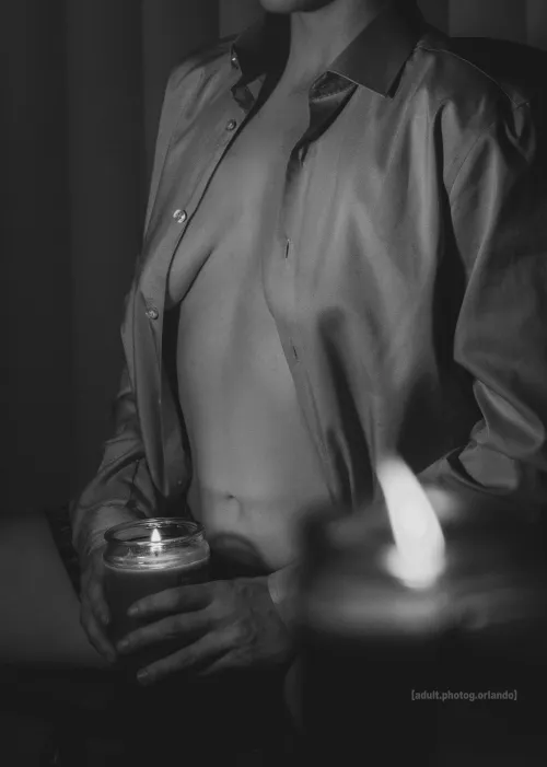 Working by candlelight