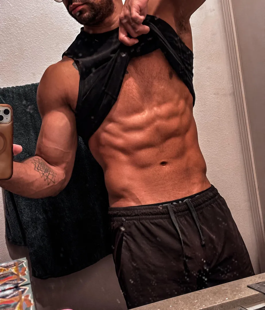 Working on my lower abs :(