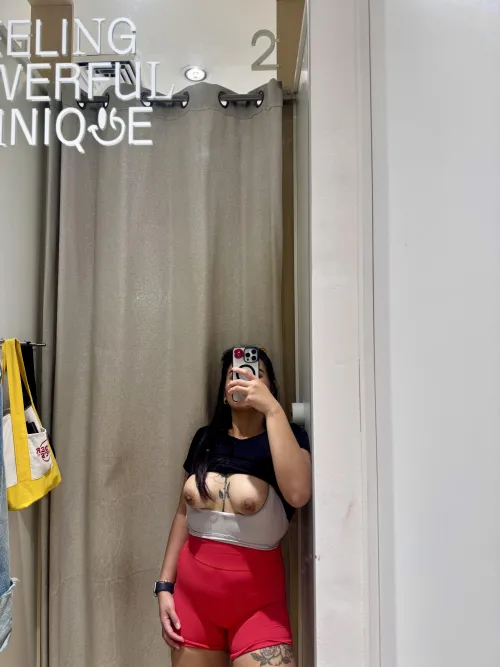 Would you come inside the [f]itting room babe and suck me?