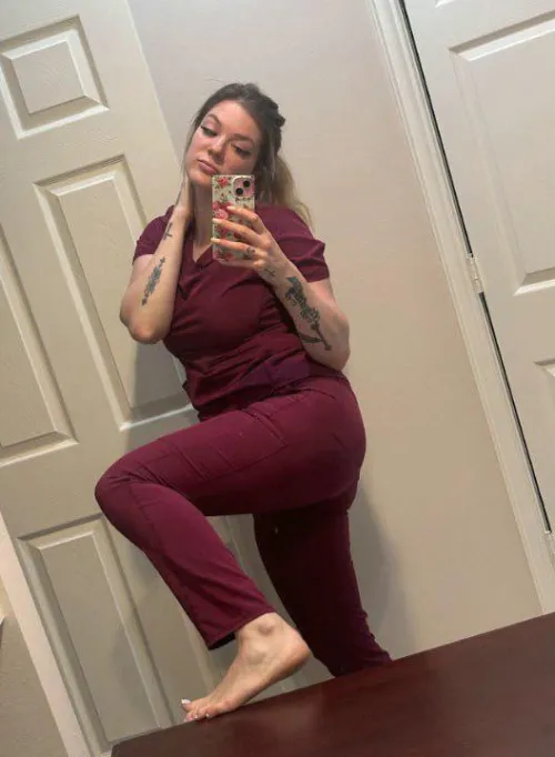 Would you go our your knees and let your new nurse examine your mouth