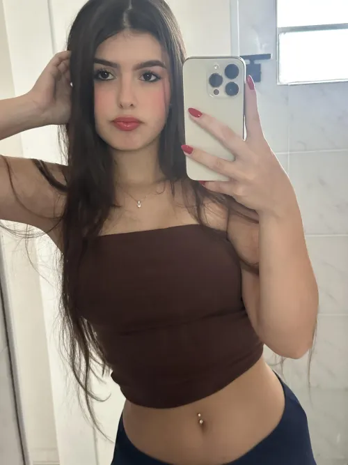 Would you like to play with my belly button?