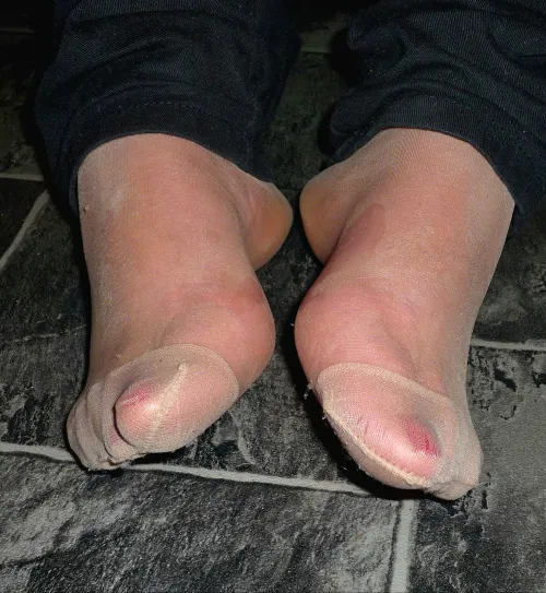 Would you like to slip between my feet?