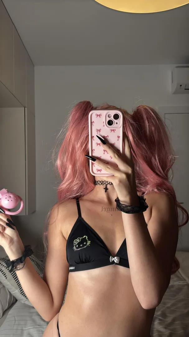 Would you wear this pink cage for 3 months straight for me? 