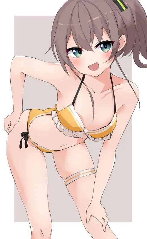 Wow that’s a nice bikini you got there Matsuri