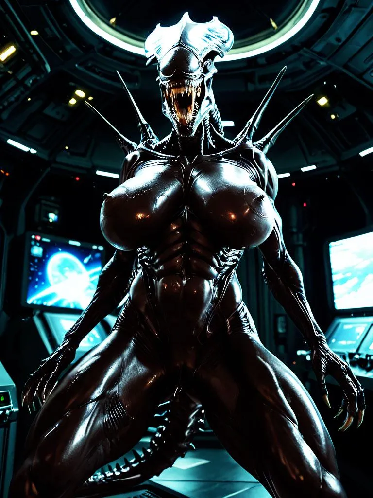 Xenomorph Queen [F]. Scientists made her reproductive system more 'human' for safety reasons but their whole plan backfired spectacularly. [see my personal flair]