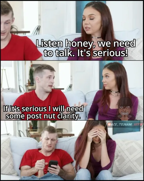 Yeah now we can think clearly