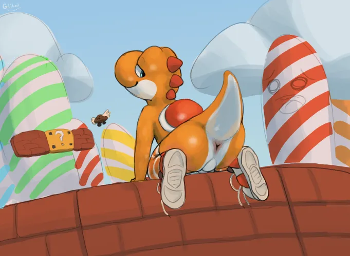 Yoshi with more sinister aura (glibnel) [M]