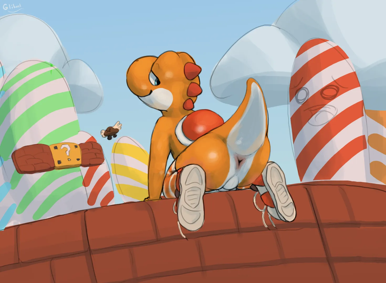 Yoshi with more sinister aura (glibnel) [M]