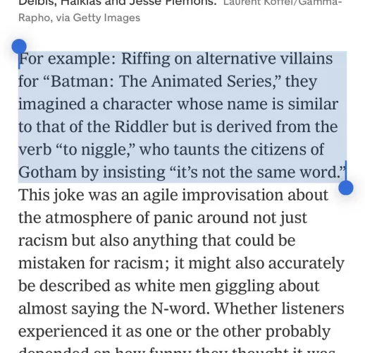 You are writing for a prestige, left wing publication and you must describe Cumtown using only one joke. Which do you choose?