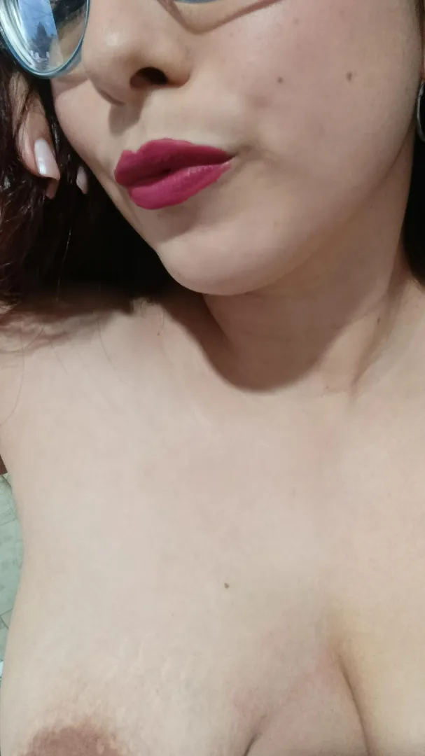 You can kiss me and smudge my lipstick