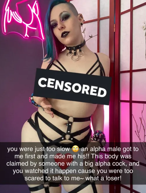 You confessed to your crush, but you didn’t know she was already taken…and she sends this back to you. How‘s your self esteem?