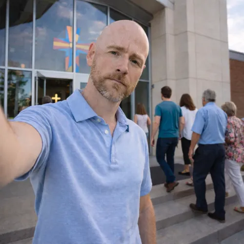 You don't need to go to church. You get to worship me with your bank account.