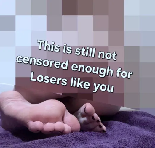 you focus on feet.. you really don’t need anything else!