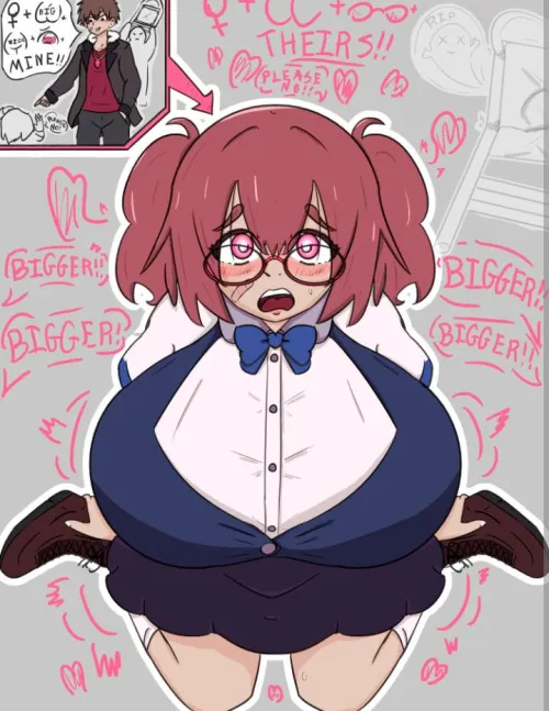 You heard about someone going around and using a reality remote to alter peoples bodies, when you got ahold of it you took your revenge by making me into a shy incompetent busty nerd (messags open)