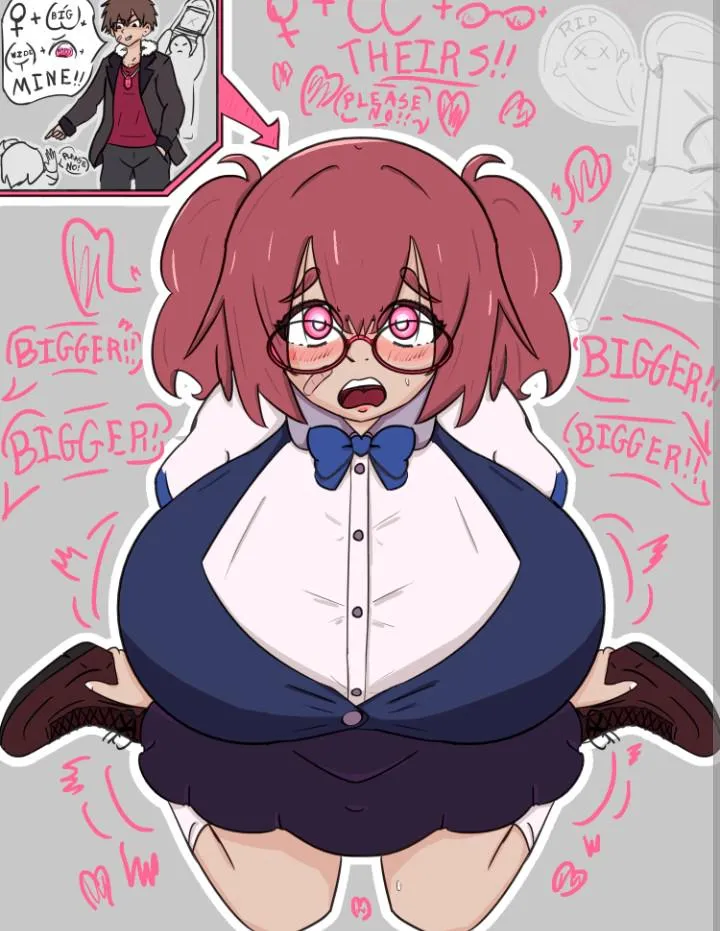 You heard about someone going around and using a reality remote to alter peoples bodies, when you got ahold of it you took your revenge by making me into a shy incompetent busty nerd (messags open)