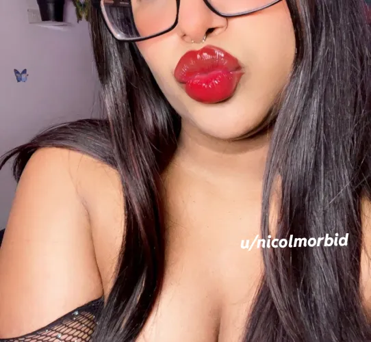 You love when my red lips tease you into obedience. Go on… make them smile with a send.