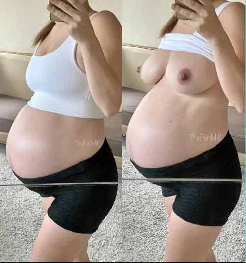 You never knew the pregnant mum was so kinky