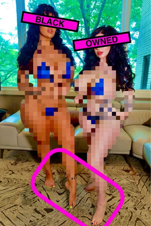 You probably could have guessed that these women were black owned. Even beneath all those heavy pixels you can see the curves they’re working with. No whiteboi was going to be able to handle or satisfy those. They’re blacked by choice but also by nec