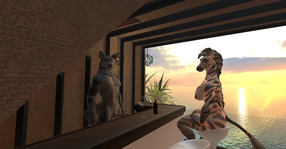 You should definitely join us for a couple of drinks.  (Anthro Heat)