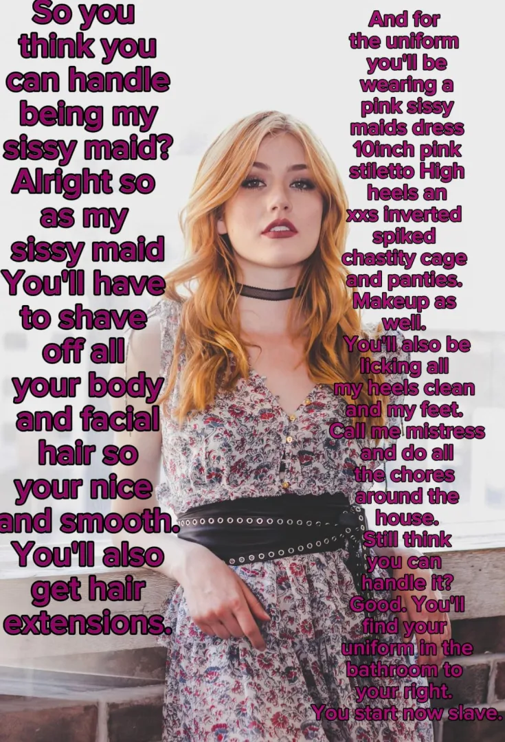 You think you can handle being katherine mcnamara sissy maid? No Imagefap.