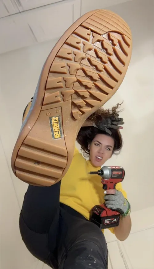 You tinies really shouldn't get under my feet when I work construction