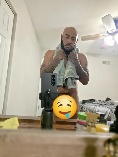 You wanna come dry me off ?