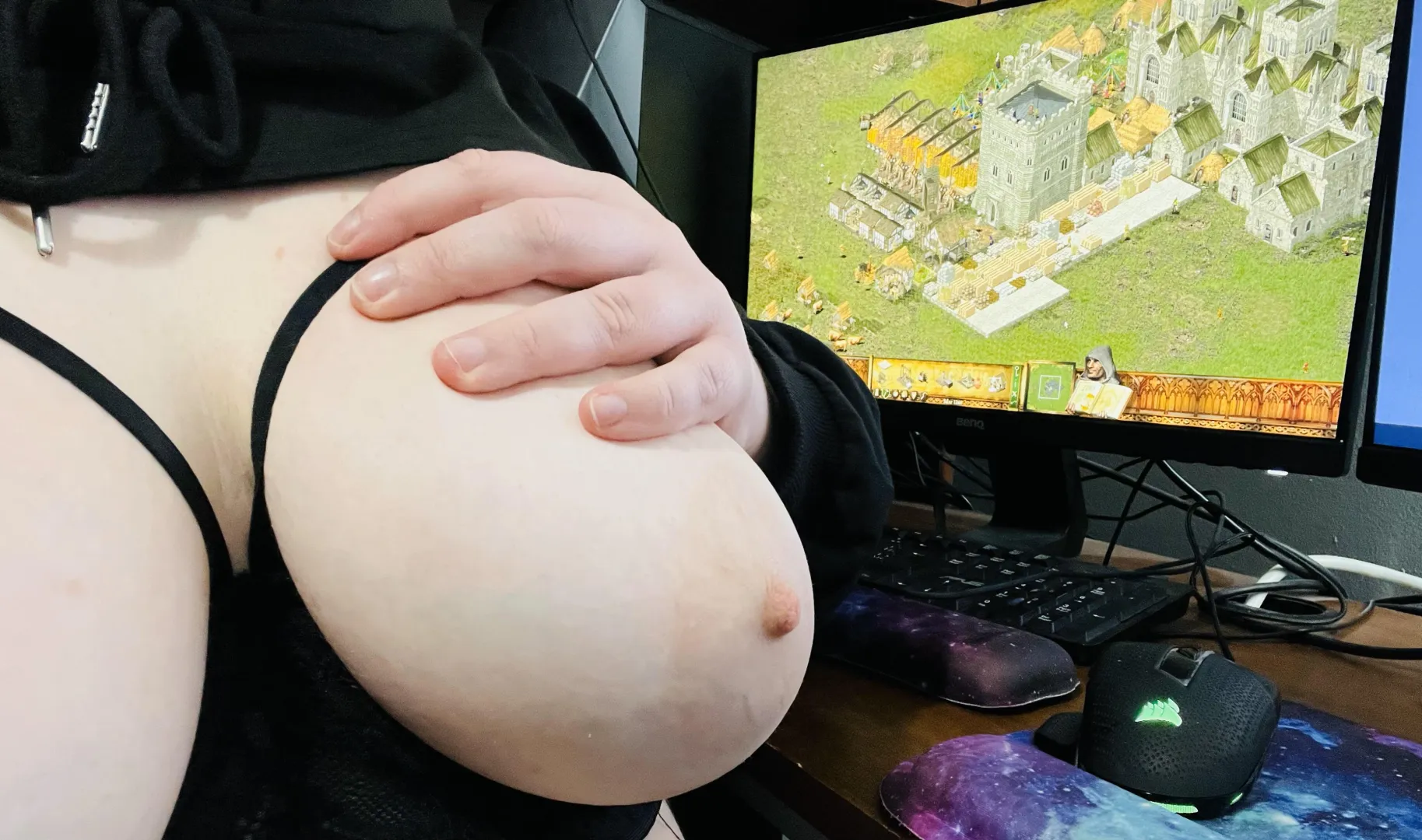 Your busty naughty gamer girl