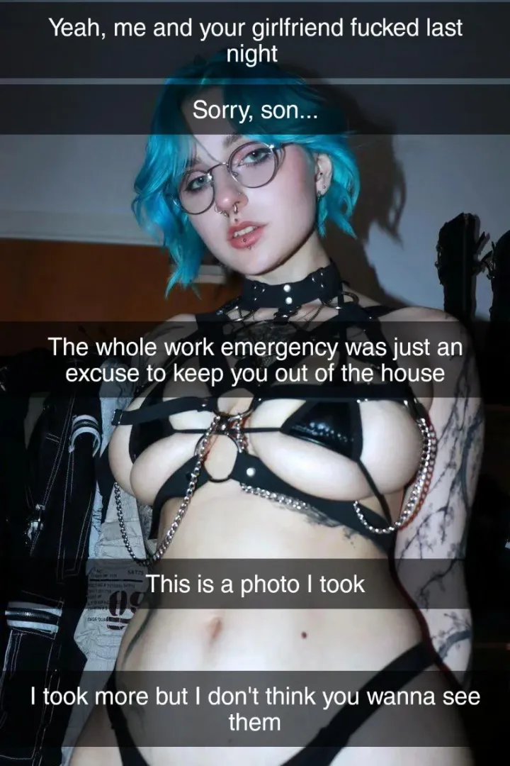 Your dad told you to go to the office due to a work emergency last night.. it was just an excuse to fuck your gf
