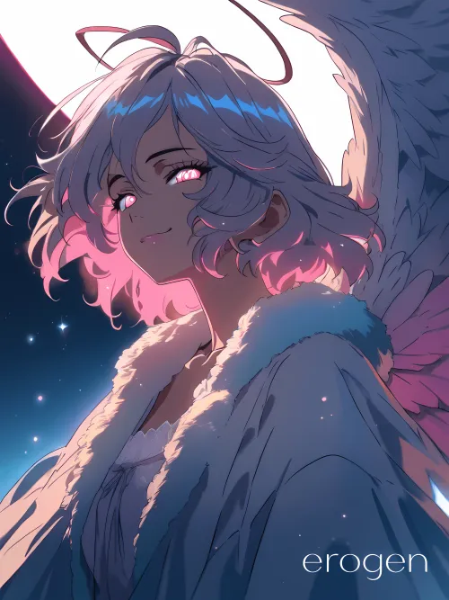 your moonlit fluffy mothgirl