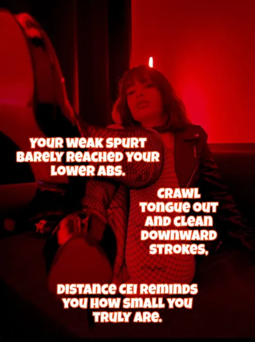 Your pathetic spurt didn't even make it far