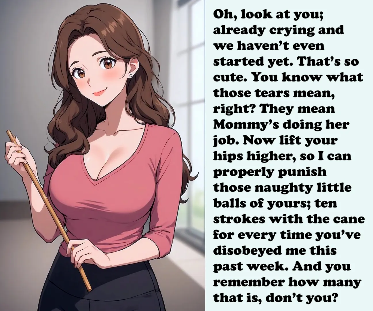 Your tears mean she's doing it right… [AI Image] (punishment81 on ImageFap)