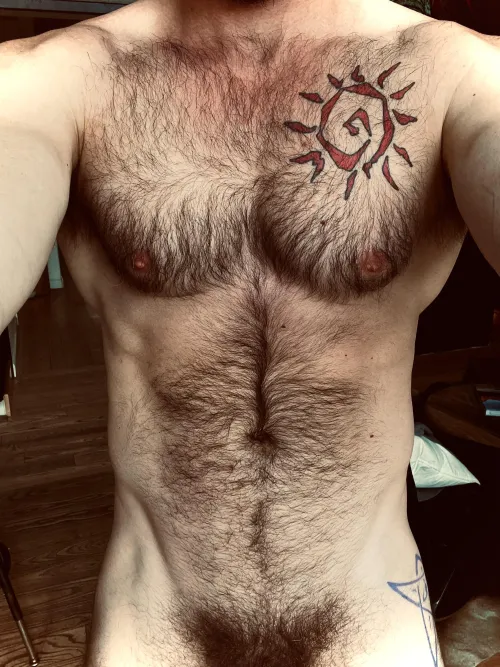 Your view before a very hairy hug