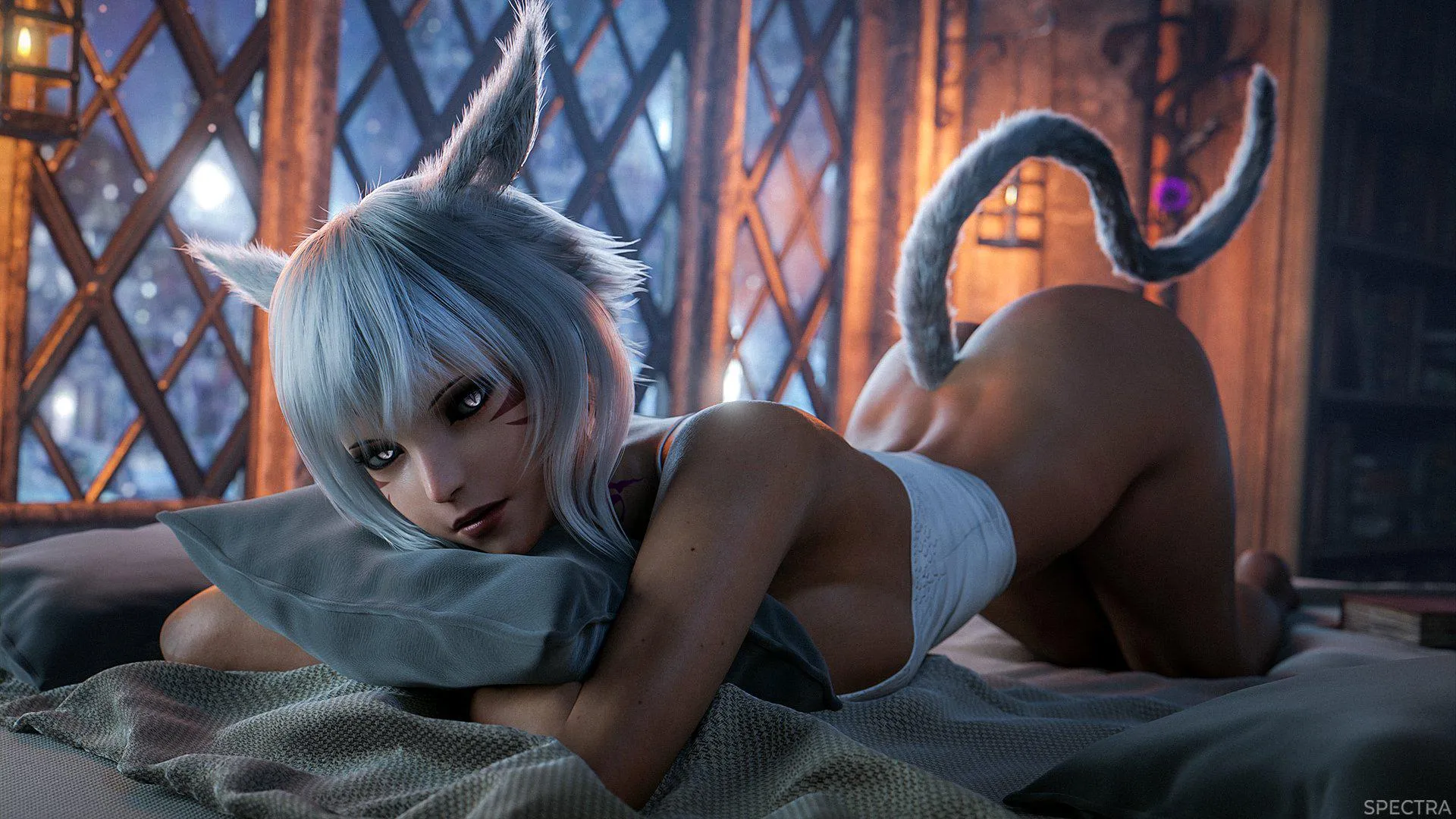 Y'shtola in Bed (Spectra)