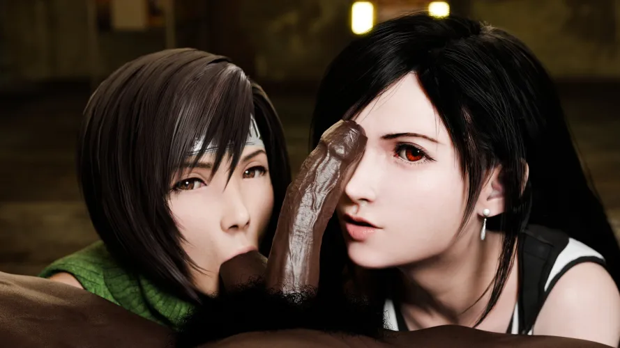 Yuffie and Tifa - Synergy (DogHead)