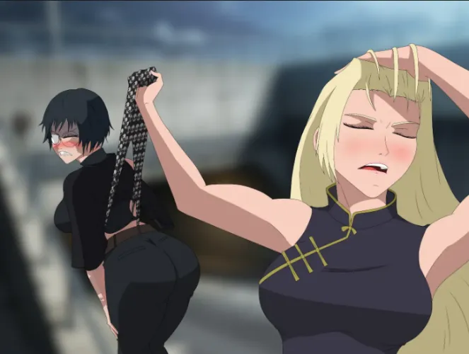 Yuki Tsukumo humiliating Maki Zenin in a fight, doing a variation of the 