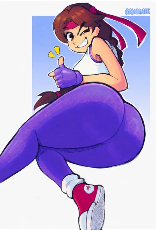 Yuri Giving a Wink & Thumbs Up [King of Fighters]