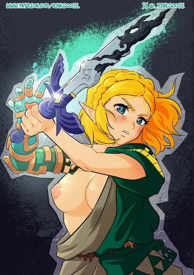 Zelda in links outfit (PinkGoose)