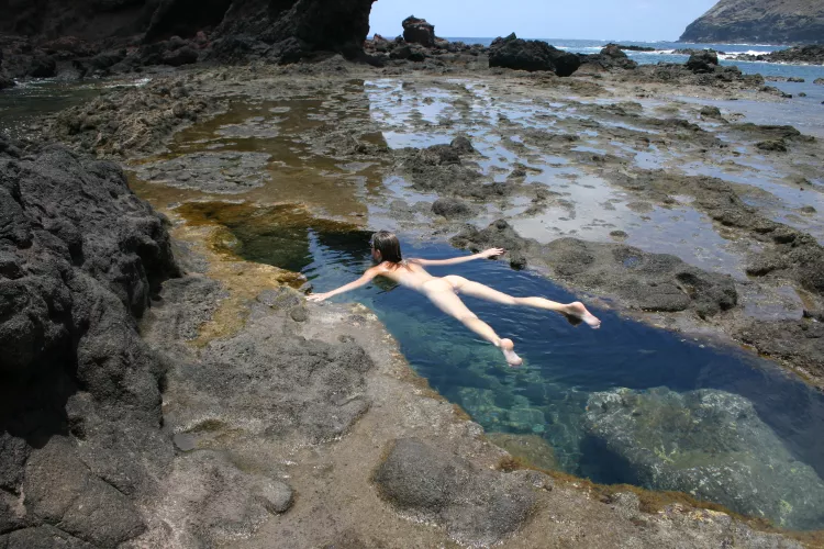 All alone here in my private natural pool