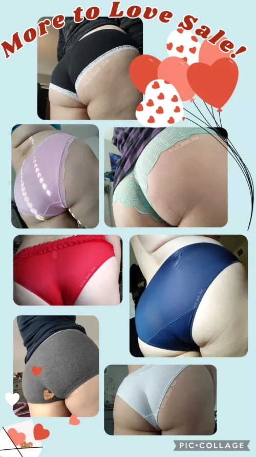 Announcing the 1st of my TWO February Sales!! The More to Love Sale - Take $5 off the cost of any fullback panty wear! [Selling]