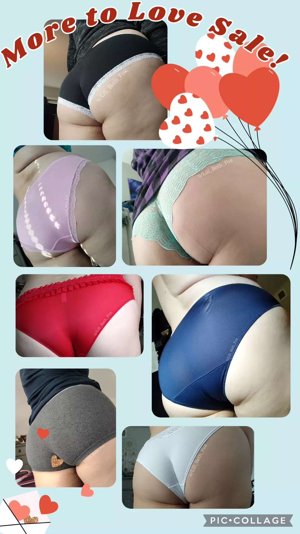 Announcing the 1st of my TWO February Sales!! The More to Love Sale - Take $5 off the cost of any fullback panty wear! [Selling]
