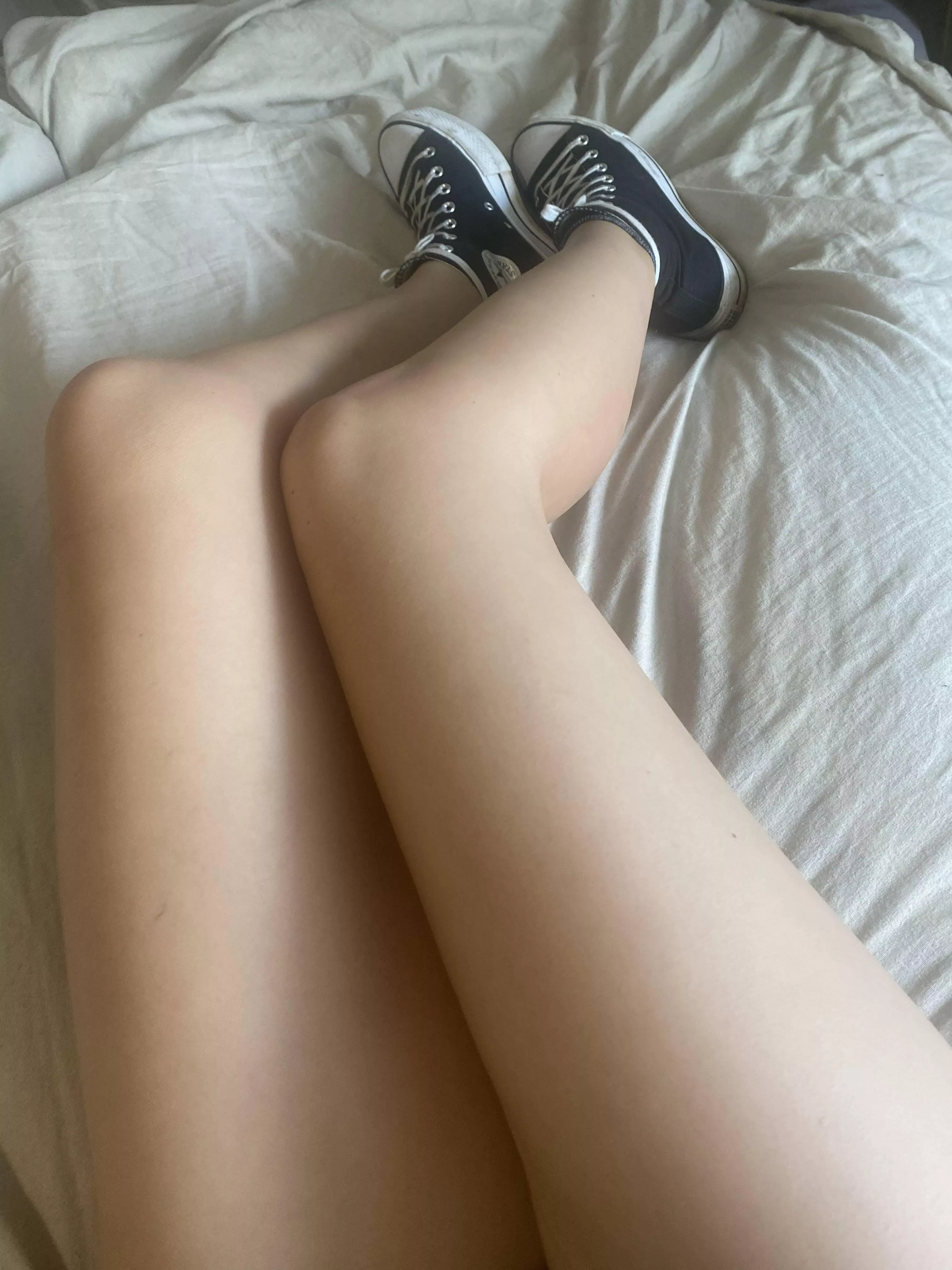 Chucks are always allowed on the bed