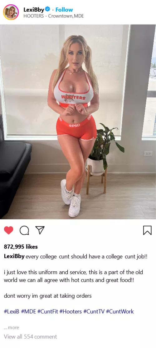 (Cuntagram) @LexiBby - dont worry im great at taking orders! x